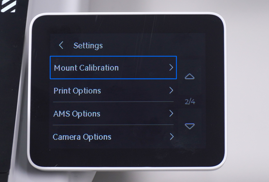 เข้าเมนู Mounting Calibration จาก Settings