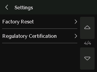 หน้า Settings หน้าที่ 4