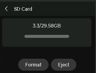 หน้าจอ SD Card
