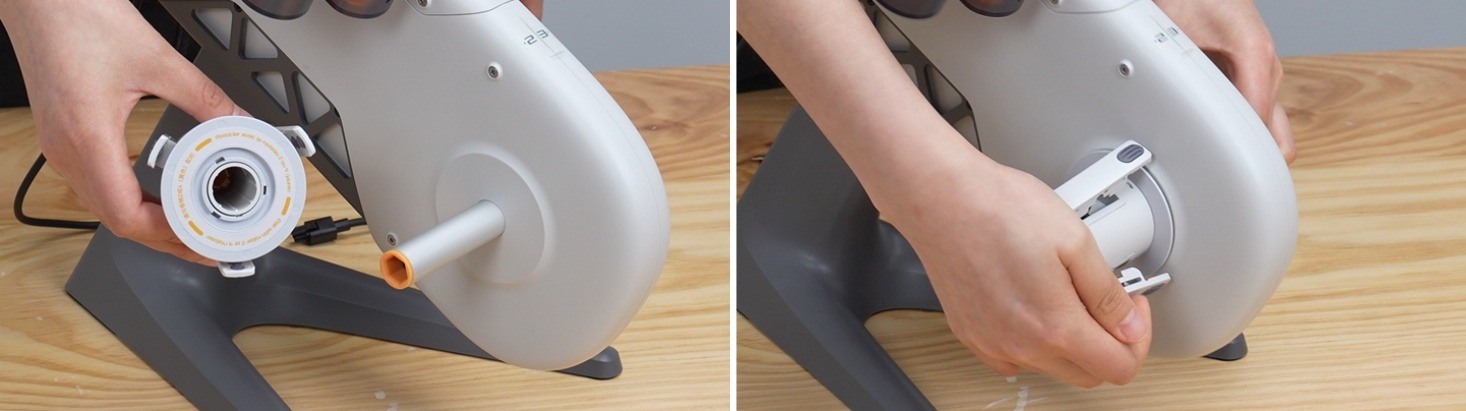 ตรวจสอบ Spool Holder หลังติดตั้งเข้ากับเพลา