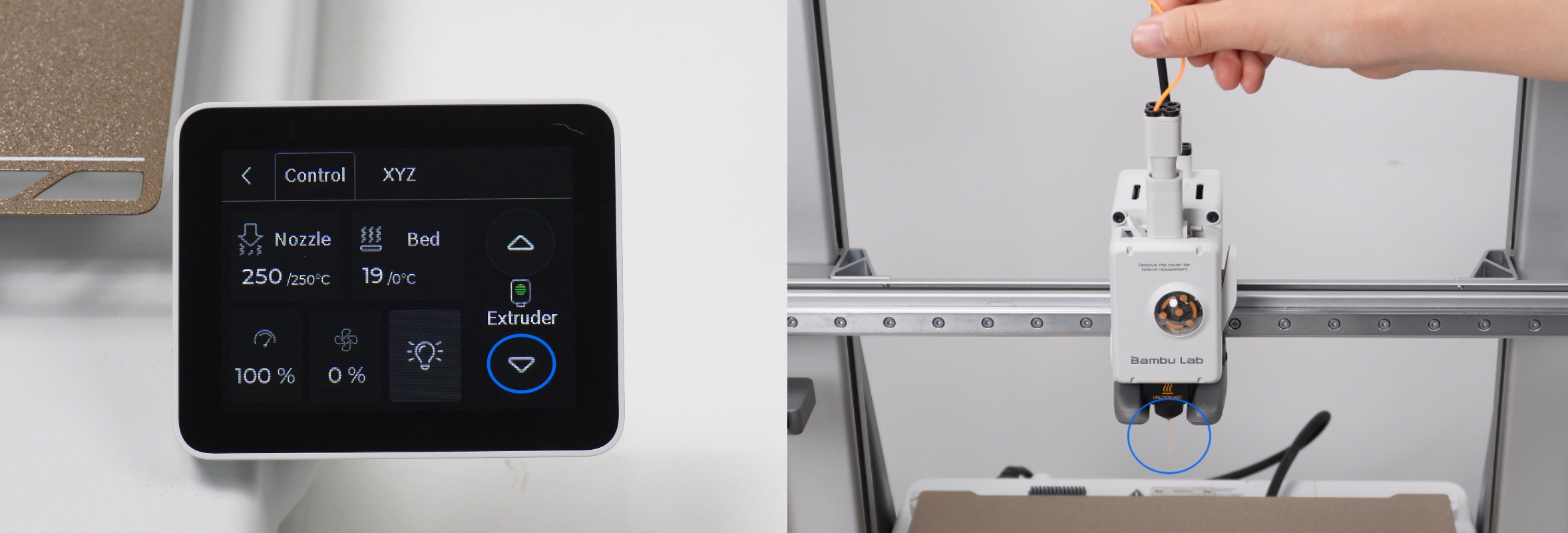 ตัวอย่างภาพรวมการโหลด TPU และการใช้ปุ่ม load บนหน้าจอ